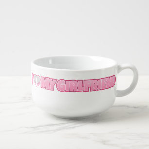 Custom I Love My Girlfriend – Add Photo Soup Mug