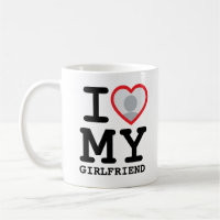 Custom I love my girlfriend photo text