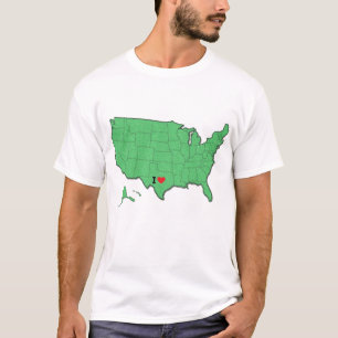 Custom 'I Love My Home State' Shirt, USA Map T-Shirt