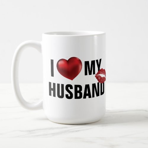Custom I love my husband Wife Valentines Day Gift Coffee Mug