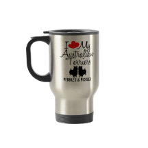 Custom I Love My Two Australian Terriers