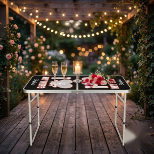 Custom I Love My Wife – Add Name & Photo Beer Pong Table