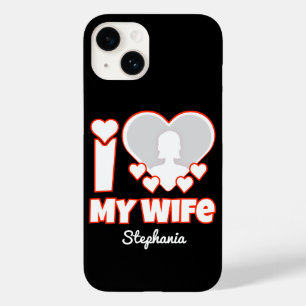 Custom I Love My Wife – Add Name & Photo Case-Mate iPhone 14 Case