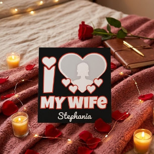 Custom I Love My Wife – Add Name & Photo Envelope Liner