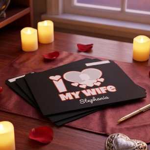 Custom I Love My Wife – Add Name & Photo File Folder