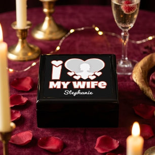 Custom I Love My Wife – Add Name & Photo Gift Box