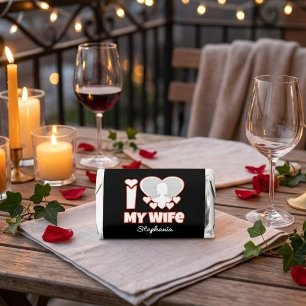 Custom I Love My Wife – Add Name & Photo Hershey's Miniatures