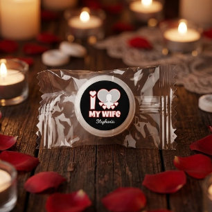 Custom I Love My Wife – Add Name & Photo Life Saver® Mints