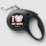 Custom I Love My Wife – Add Name & Photo Retractable Pet Leash<br><div class="desc">Surprise your husband with this personalized "I Love My Wife" gift that features custom name and photo options! Perfect for Valentine’s Day, anniversary, Christmas, or just to show how much you care, this design is ideal for any romantic, funny, or cute couple. Whether you say “I really love my wife”,...</div>