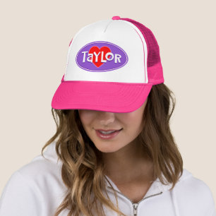 Custom I Love TAYLOR Trucker Hat