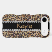CUSTOM I phone 4 CASE LEOPARD DESIGN (Back (Horizontal))