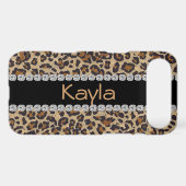 CUSTOM I phone 4 CASE LEOPARD DESIGN (Back (Horizontal))