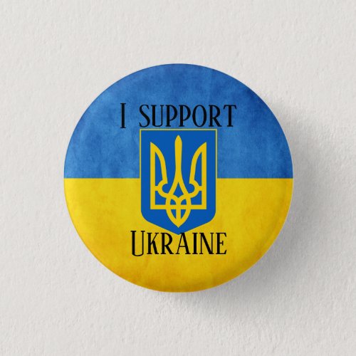 Custom I support Ukraine UKRAINIAN FLAG Pin Patch 