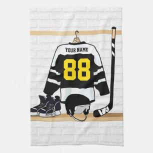 Custom Ice Hockey design Kitchen Towel