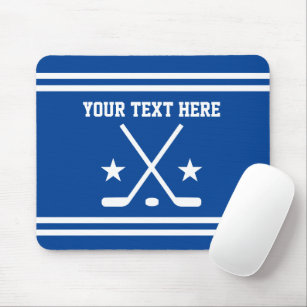 Custom ice hockey mouse pad for player or coach