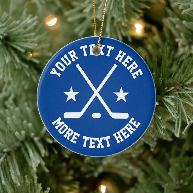 Custom ice hockey sports Christmas tree ornament (Tree)