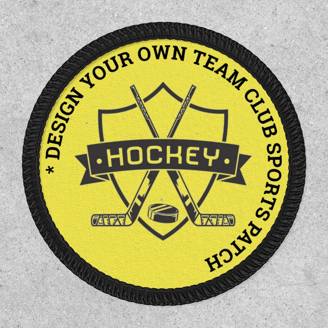 Custom Ice Hockey Sports Game Team Club Patch (Front)