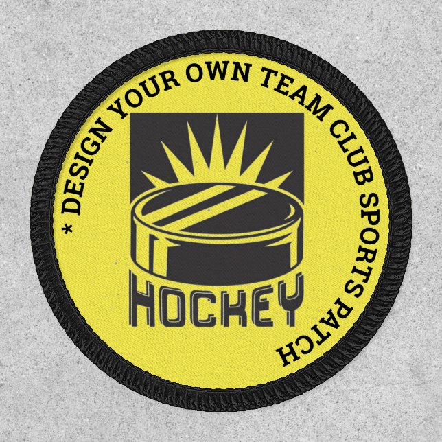 Custom Ice Hockey Sports Game Team Club Patch (Front)