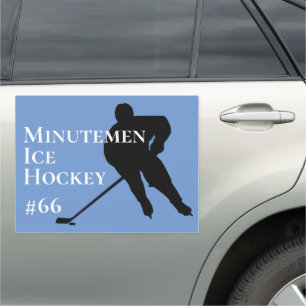 Custom Ice Hockey Team Car Magnet