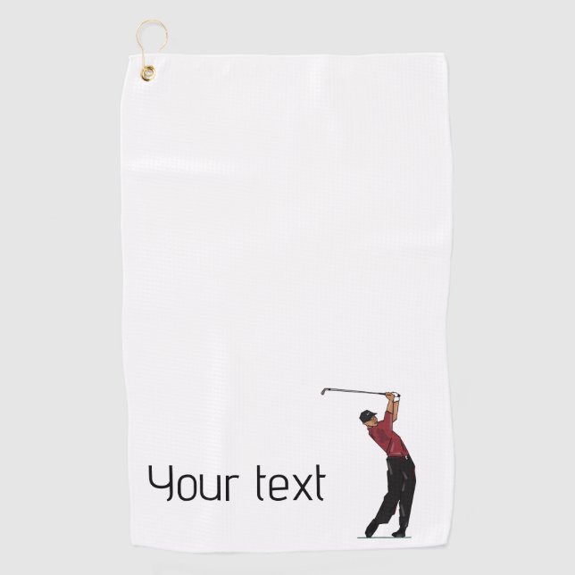 Custom Iconic Logo Golf Club Towel (Front)