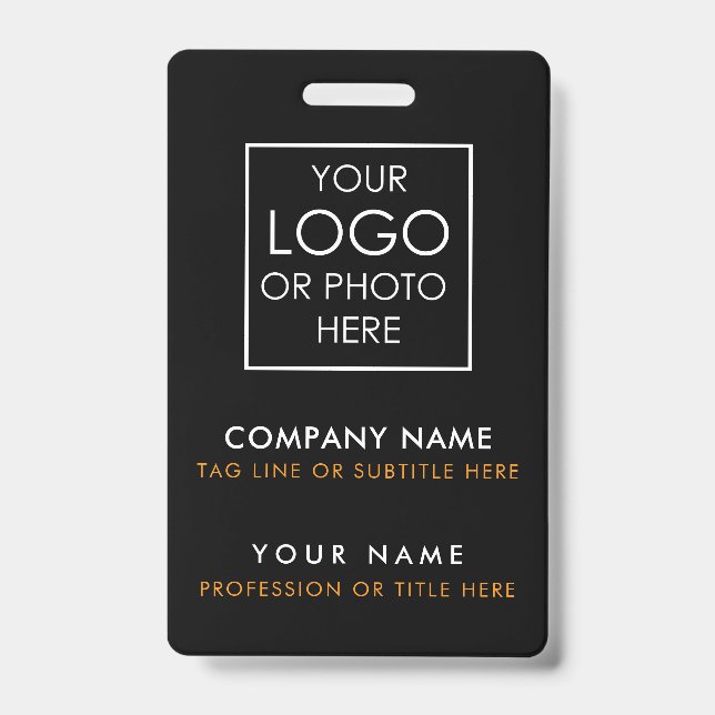Custom ID Badge Printing Personalized Employee ID (Front)
