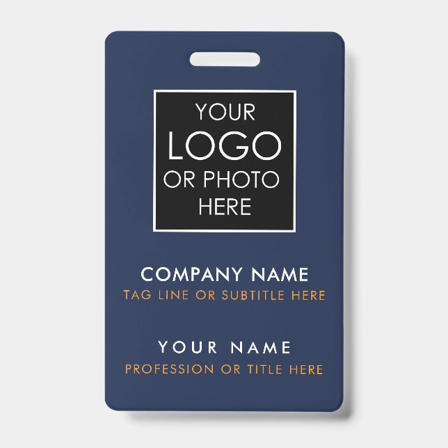 Custom ID Badge Printing Personalized Employee ID (Front)