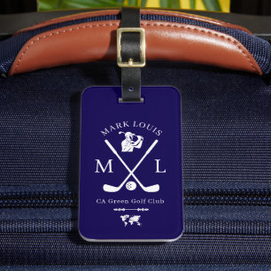 Custom ID Cool Blue Tag for Golfers