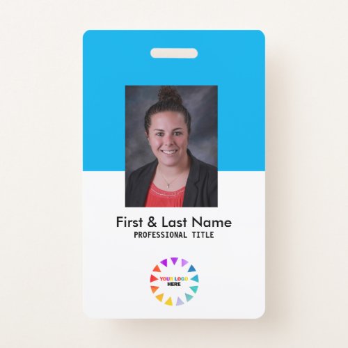 Custom ID Employee Photo Company Personalized  Badge