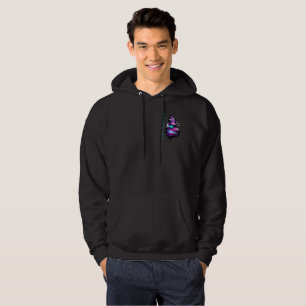 Custom ID Override Wolf Glitch Cyberpunk Double-Si Hoodie