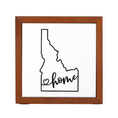 Custom Idaho State US Outline Home Art Desk Organizer