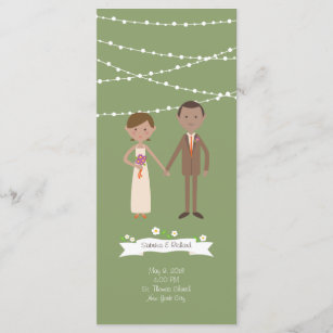 Cartoon Wedding Programs Zazzle