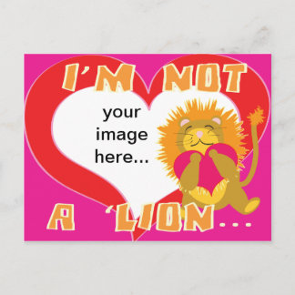 Custom I'm not a Lion Postcard
