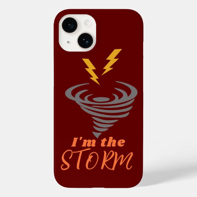 Custom I'm The Storm Women Empowerment Iphone Case (Back)