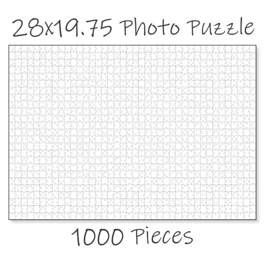 Custom Image 1000-Piece 28" x 18.75" Jigsaw Puzzle (Puzzle Size)