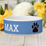 Custom Image and Name Pet Bowl<br><div class="desc">Add a pet name and create a perfect personalized pet bowl. Click CUSTOMIZE to change the background or text color. You can TRANSFER this DESIGN on other Zazzle products and adjust it to fit most of the Zazzle items. You can also click the CUSTOMIZE button to add, delete or change...</div>