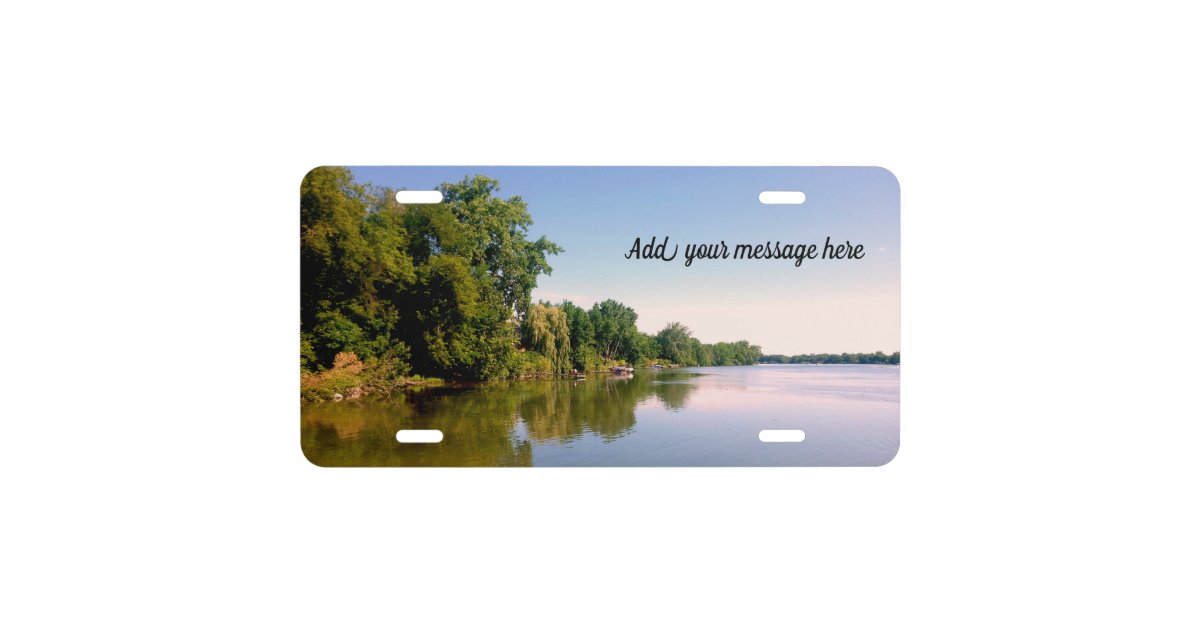 Custom image and text licence plate | Zazzle.com