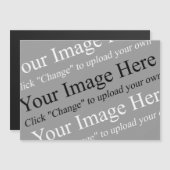Custom Image and Text Magnetic Template (Front/Back)