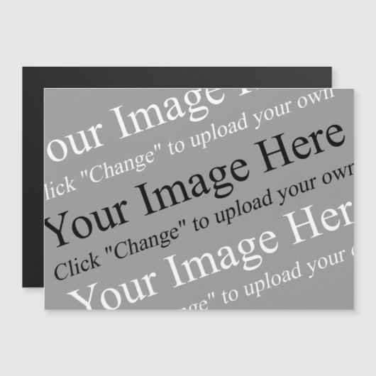 Custom Image and Text Magnetic Template (Front/Back)