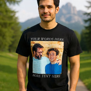 Custom Image and Text Tee Create Your Own