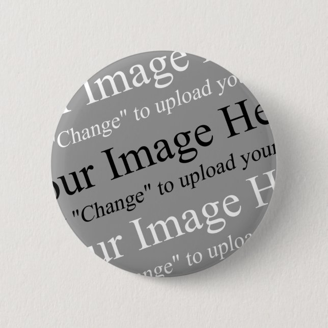 Custom image and Text Template for Pinbacks Pinback Button (Front)