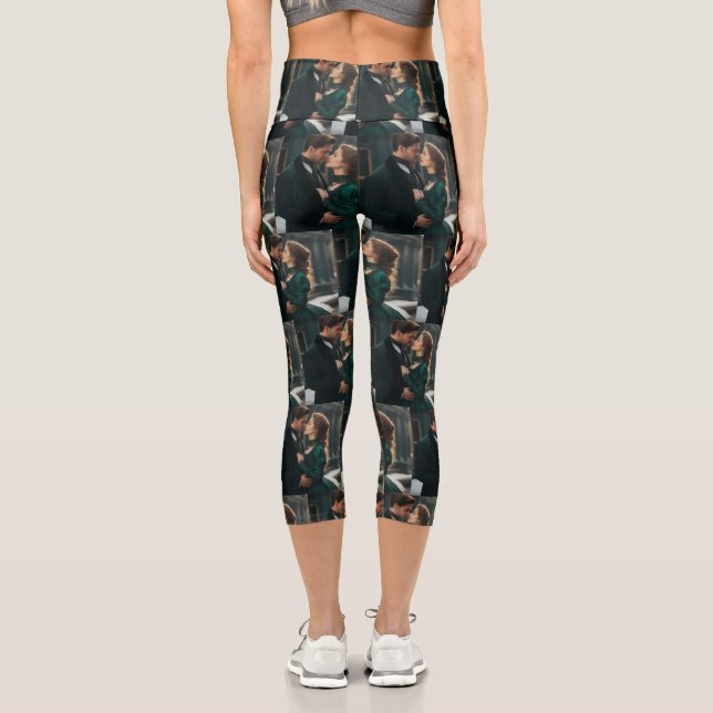 Custom Image Capri Leggings Perfect for Any Occasi (Back)