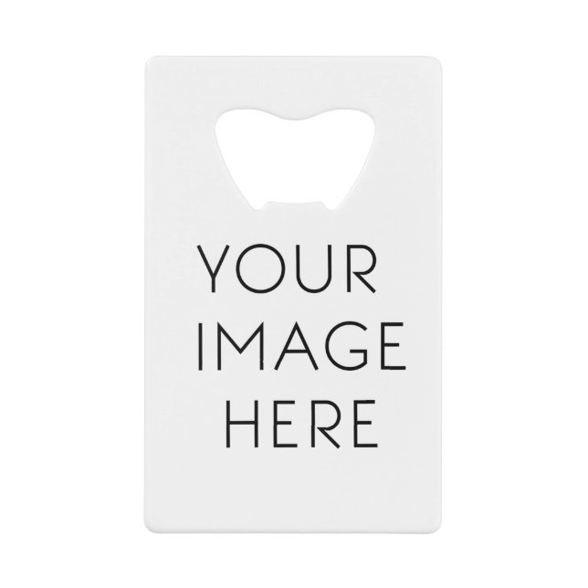 Custom Image Credit Card Bottle Opener (Front)