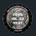 Custom Image Dartboard with Text<br><div class="desc">Custom image dartboard. Two custom text areas. You can upload your photo using "Personalise this template" option.</div>