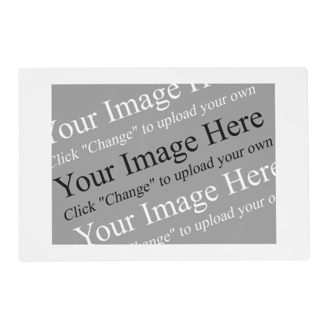 custom image laminated Placemats (Back)