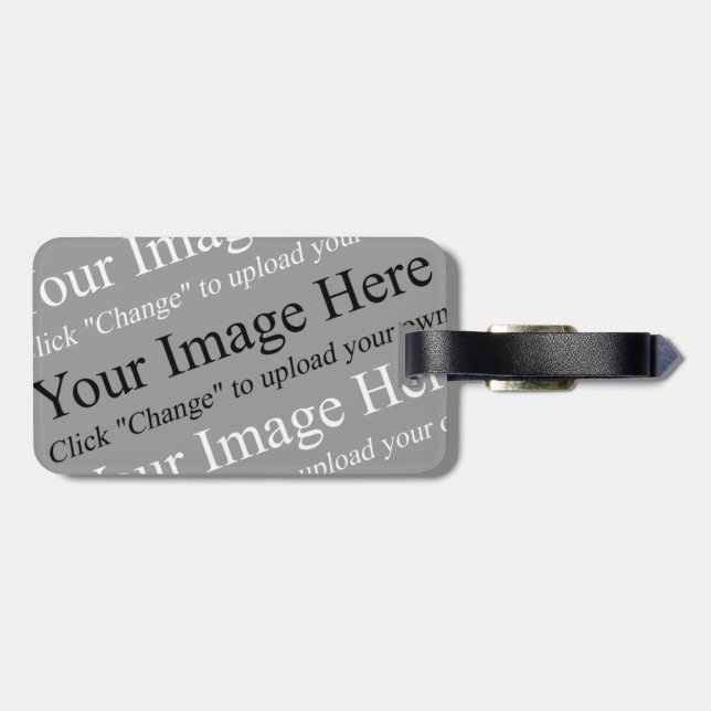 Custom Image Luggage Tag (Back Horizontal)