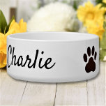 Custom Image & Name Large Pet Bowl<br><div class="desc">Customize this design and create personalized pet bowl. You can TRANSFER this DESIGN on other Zazzle products and adjust it to fit most of Zazzle items. You can also click the CUSTOMIZE button to add, delete or change details like background color, text, font or some graphics. Standard Studio designs are...</div>
