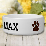 Custom Image & Name Medium Pet Bowl<br><div class="desc">Add a pet name and create a perfect personalized pet bowl. Click CUSTOMIZE to change the background or text color. You can TRANSFER this DESIGN on other Zazzle products and adjust it to fit most of the Zazzle items. You can also click the CUSTOMIZE button to add, delete or change...</div>