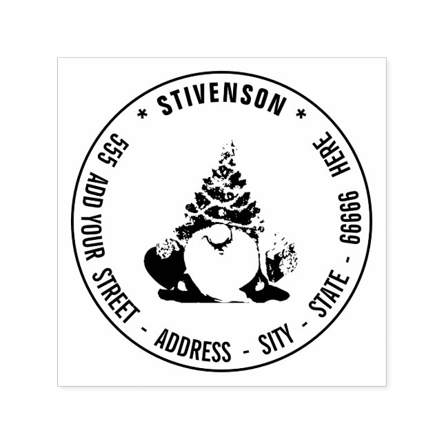 Custom Image Name Return Address Stamp Example (Design)