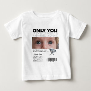 Custom Image, name & Text Personalized Baby T-Shirt