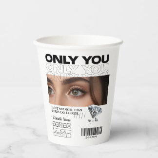 Custom Image, name & Text | Personalized Mug Paper Cups